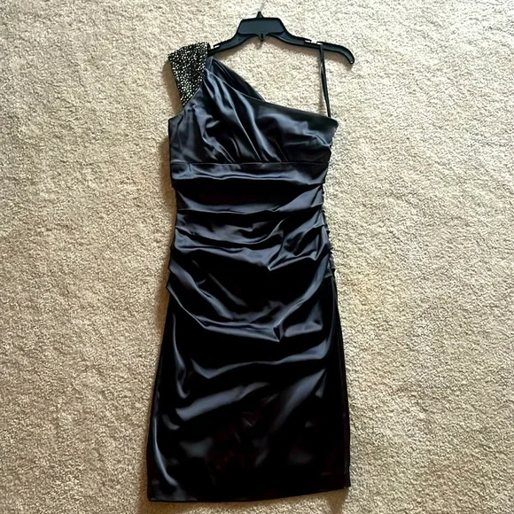 Suzi Chin for Maggy Boutique | Dresses | Charcoal Beautiful Knee Length Cocktail  Dress Size 6 | Poshmark